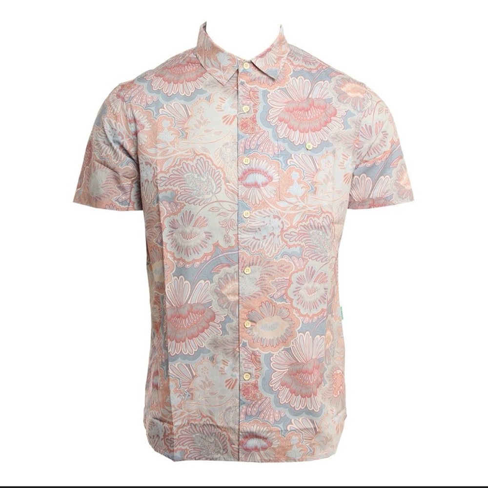 VISSLA Pastel Floral Button Down Shirt